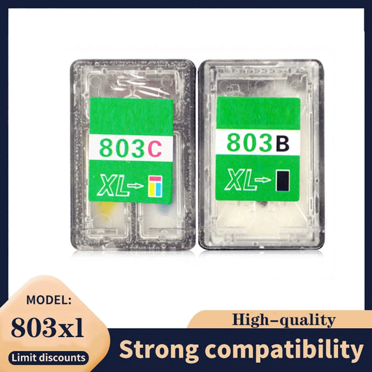 vilaxh HP803 Cartridge For Refillable Edibel Ink Cartridge For Coffee  Printer For HP 803BK 803 Color