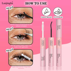14 Rows Individual Lashes Set Thick and Natural Long DIY Extension Lashes Kit Cluster Lashes Kit Lash Glue Tweezer Makeup Tools