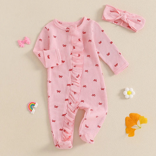 Adorable Baby Girl 3Pcs Summer Set Floral Sleeveless Romper with Matching Headband and Sandals Infant Outfit Set