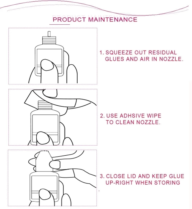 1 Bottle Korea Lady Black Glue for Eyelash Extensions 5ml Original Professional False Lash Adhesive Suppliers Makeup Tools Shop