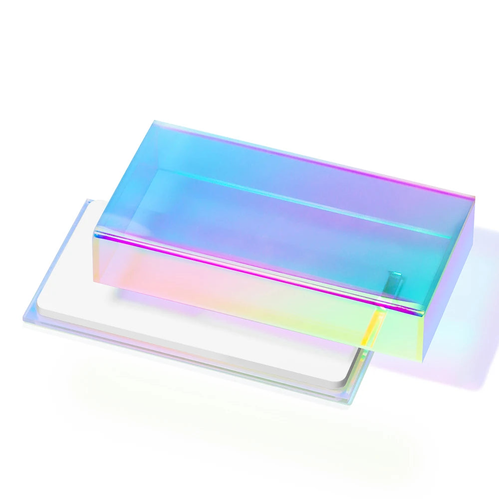 GLAMLASH 1Pc Eyelash Extension Holder Butterfly Acrylic Board For False Lash Display Pallet Makeup Tools