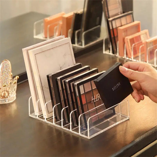 Eyeshadow Palette Organizer Eyepowder Storage Tray Cosmetics Rack Makeup Tools Compartment Holder For Women makeup organizer
